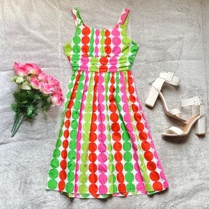 Multi Color Polka Dot Summer Dress